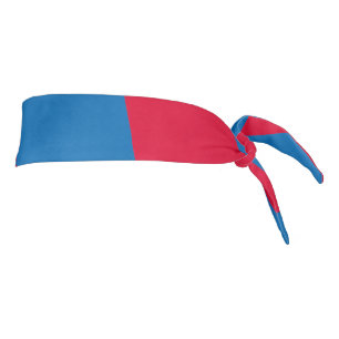 Blue and Red Bavaria Diamond Flag Pattern Tie Headband