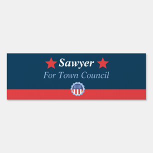 Blue And Red  Campaign Yard Sign