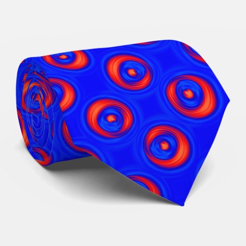 Blue and Red COOL pattern Neck Tie