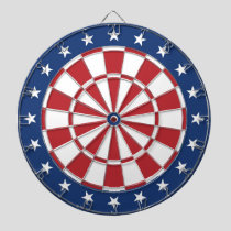 Blue and Red Dartboard with stars