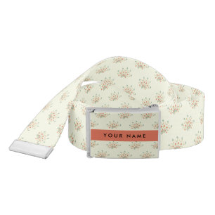 Blue and Red Flowers, Red, Your Name Belt