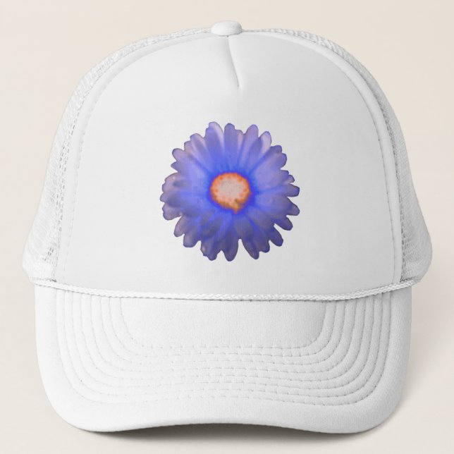 Blue and Red Marigold Hat (Front)