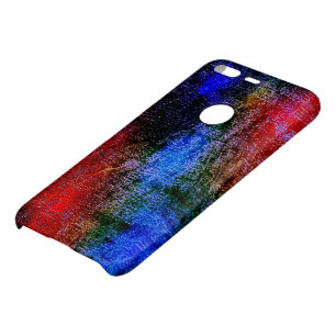 Blue and red material skinned with 'oil paint' uncommon google pixel case