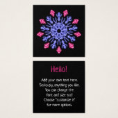 Blue and red neon flower (Front & Back)