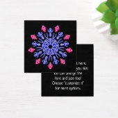 Blue and red neon flower (Desk)