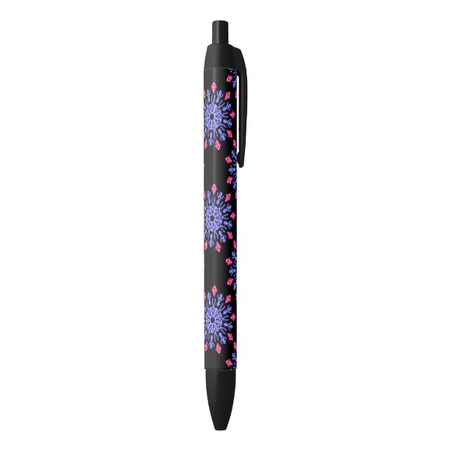 Blue and red neon flower pen (Bottom (Vertical))
