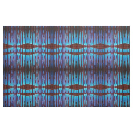 Blue and red organ pipes fabric