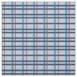 Blue and Red Plaid Fabric