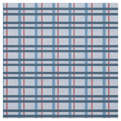 Blue and Red Plaid Fabric