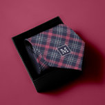 Blue and Red Plaid Pattern Monogrammed Neck Tie<br><div class="desc">Blue and Red Plaid Pattern Monogrammed design.</div>