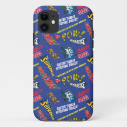 Blue and Red Pow! iPhone 11 Case