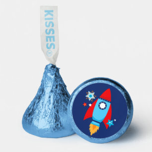 Blue and Red Rocket Ship Outer Space Hershey®'s Kisses®