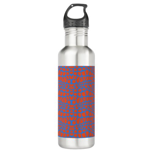 Blue and red snake print abstract design 710 ml wa stainless steel water bottle