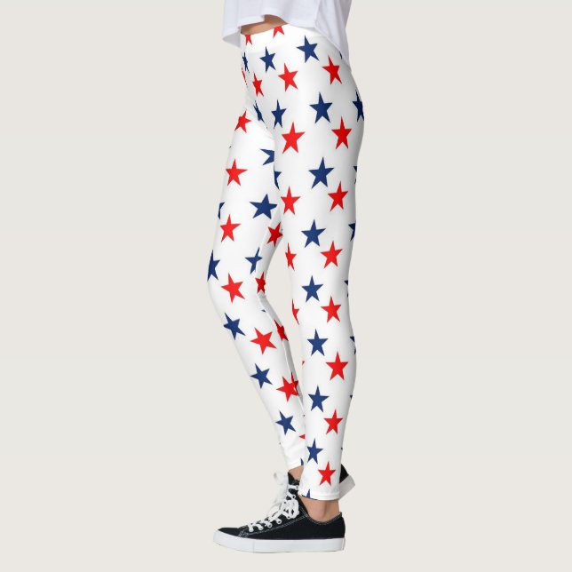 Blue And Red Stars Leggings (Left)
