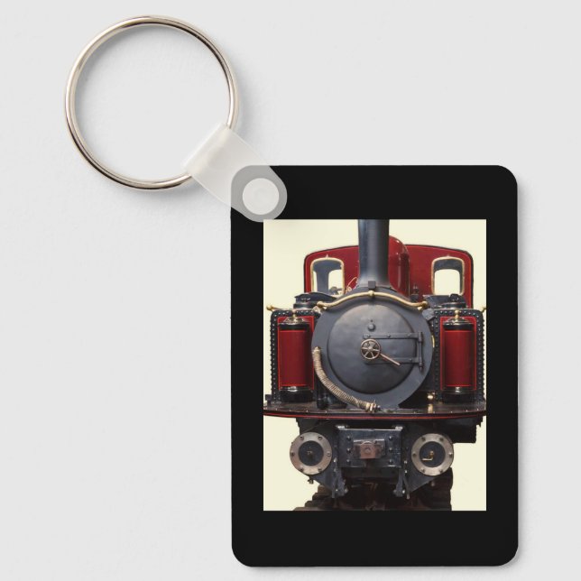 Blue And Red Train  Keychain (Front)