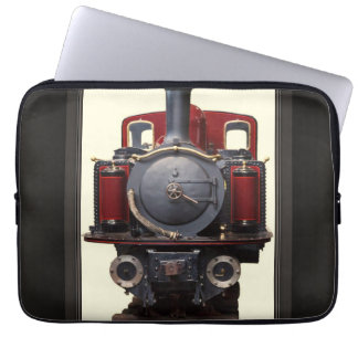 Blue And Red Train Laptop Sleeve