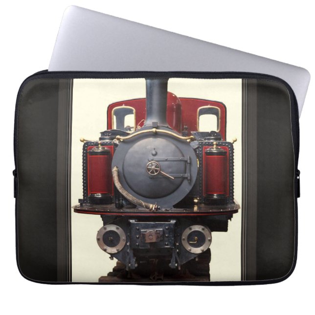 Blue And Red Train  Laptop Sleeve (Front)
