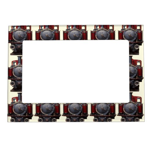 Blue And Red Train Magnetic Photo Frame