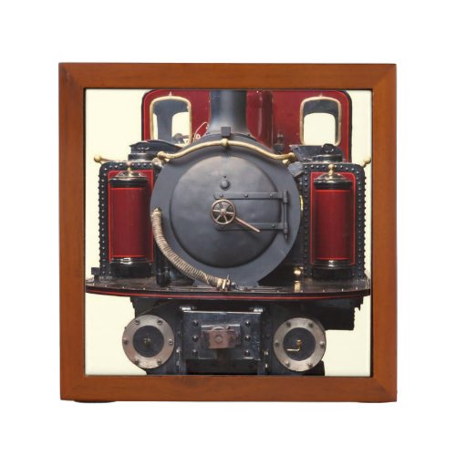 Blue And Red Train Pencil Holder