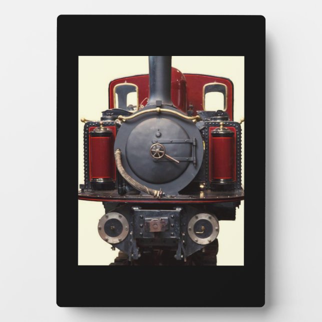 Blue And Red Train  Plaque (Front)