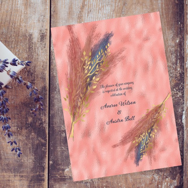 Blue and Rust Pampas Grass (Creator Uploaded)