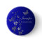 Blue and Silver Butterfly Floral Flower Girl Pin