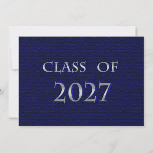 Blue and Silver Class of 2027 Card