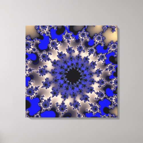 Blue and Silver Eye Canvas Print