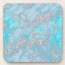 blue and silver marble