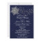 Blue and Silver Snowflake Winter Bridal shower