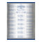 Blue and Silver Wedding Guest Seating Chart
