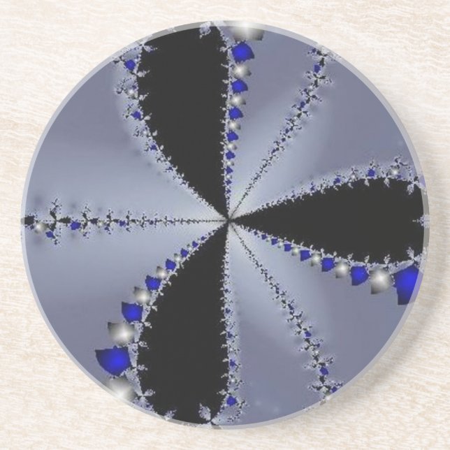 Blue and Silver Wind Mill Coaster (Front)