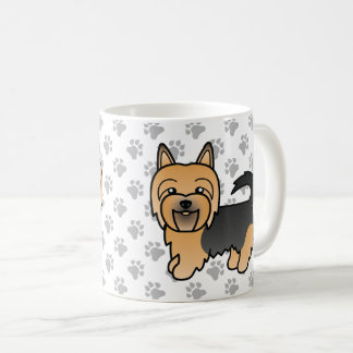 Blue And Tan Australian Terrier Cute Cartoon Dog Coffee Mug