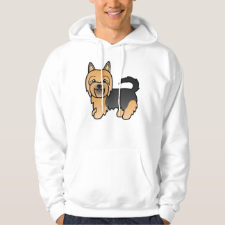 Blue And Tan Australian Terrier Cute Cartoon Dog Hoodie