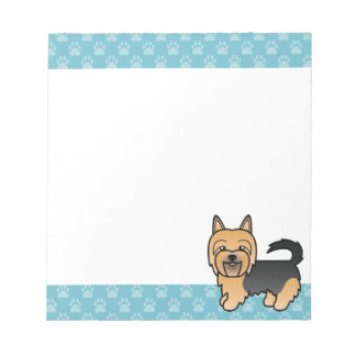Blue And Tan Australian Terrier Dog Drawing Notepad