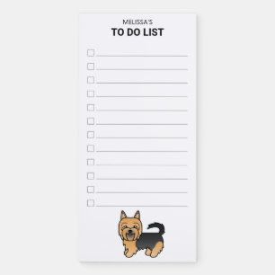 Blue And Tan Australian Terrier To Do List Magnetic Notepad