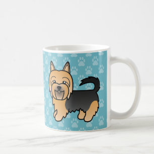 Blue And Tan Cartoon Australian Terrier Coffee Mug