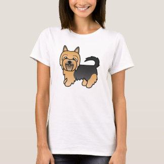 Blue And Tan Cartoon Australian Terrier T-Shirt