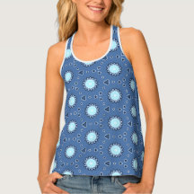 Blue and Teal Geometric Pattern