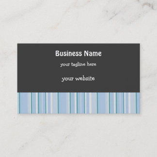 Blue and Teal Stripes Business Card