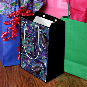 Blue and Turquoise Medium Gift Bag