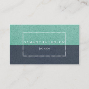 Blue and Turquoise Modern Professional Business Card
