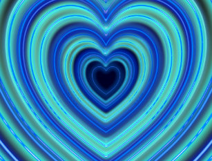 Light Turquoise Blue Postcards Zazzle Blue And Turquoise Neon Lighted Hearts Postcard