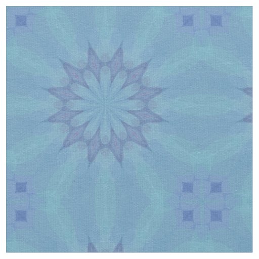 Blue and Turquoise Pattern 3 Fabric