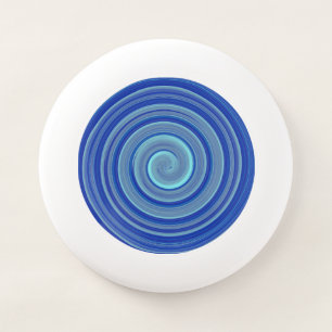 Blue and turquoise spiral Wham-O frisbee