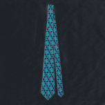 Blue and Turquoise Star of David Tessellation Neck Tie<br><div class="desc">Beautiful Star of David tessellation pattern in blue and turquoise.</div>