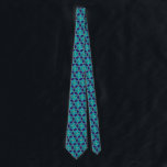 Blue and Turquoise Star of David Tessellation Neck Tie<br><div class="desc">Beautiful Star of David tessellation pattern in blue and turquoise.</div>