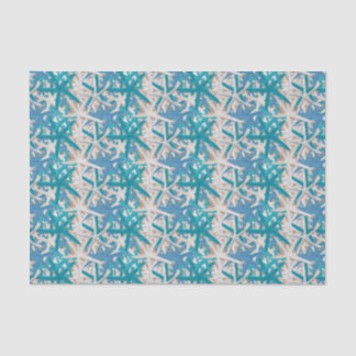 Blue and Turquoise Starfish Tissue Paper