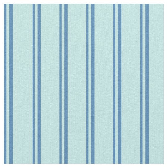 Blue and Turquoise Striped/Lined Pattern Fabric (Close Up)