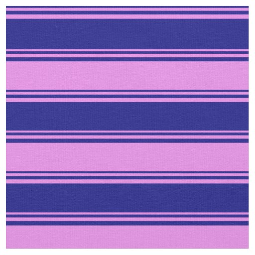 Blue and Violet Lined Pattern Fabric
